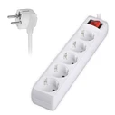 Πολύπριζο Sonora PSW501 4 θέσεων με καλώδιο 1.5m λευκό χρώμα.