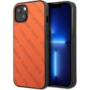 Karl Lagerfeld KLHCP13SPTLO Apple iPhone 13 mini hardcase orange Perforated Allover