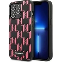 Karl Lagerfeld KLHCP13XMNMP1P Apple iPhone 13 Pro Max hardcase pink Monogram Plaque