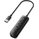 UGREEN CM416 4-in-1 USB HUB - 4x USB Type A 3.0 PD DC 12V 0.25m black