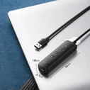 UGREEN CM416 4-in-1 USB HUB - 4x USB Type A 3.0 PD DC 12V 0.25m black