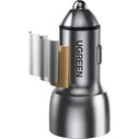 UGREEN CD213 car charger 2x USB Type C Quick Charge 3.0 PD 3.0 36 W FCP AFC 3 A gray