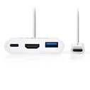 Docking Station Nedis USB C Male to USB A Female + USB C Female + HDMI F