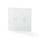 Smart Wall switch Nedis WIFIWS20WT WiFi, Dual
