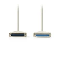 Καλώδιο Nedis RS232 Cable D-Sub 25-pin Male to D-Sub 25-pin Female 2.0 m Ivory