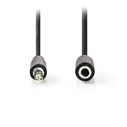 Καλώδιο 3,5mm Nedis CAGB22050BK20 Stereo Male - Female 2.0 m Black