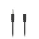 Καλώδιο 3,5mm Nedis CAGB22050BK20 Stereo Male - Female 2.0 m Black