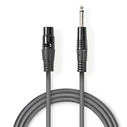 Καλώδιο XLR Nedis COTH15120GY50 Female to 6.35mm Male 5m