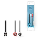 Καλώδιο 3.5mm Nedis Audio 1x Jack male/2x RCA male 5m Black (CAGB22200BK50)