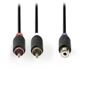 Καλώδιο RCA Nedis CABW24020AT02 2x RCA Male - RCA Female 0.2m