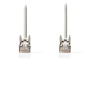 Καλώδιο Δικτύου Nedis CAT5e F/UTP, 1.0m Σε Γκρί Χρώμα