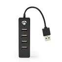 USB Hub Nedis USB 2.0 4-Ports Black