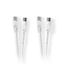Καλώδιο RF Nedis CSGP4500WT50 RJ45,coax male To RJ45,coax female, 5m