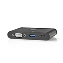 Docking Station Nedis TCARF220BK USB Type-C USB-C / USB 3.0 / VGA Black