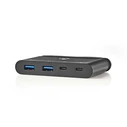 USB Hub Nedis TCARF230BK USB Type-C 2x USB-C / 2x USB 3.0 (5G) Power Delive