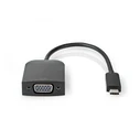 Αντάπτορας USB Nedis Type-C Male to VGA Female 5Gbps CCGP64852BK02