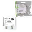 Βύσμα RF Nedis IEC (Coax) Αρσ./F Θηλ. - IEC (Coax) Θηλ., Σε Ασημί Χρώμα
