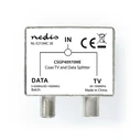 Βύσμα RF Nedis IEC (Coax) Αρσ./F Θηλ. - IEC (Coax) Θηλ., Σε Ασημί Χρώμα