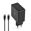 Φορτιστής Πρίζας Nedis WCPD65W100BK 3.0 / 3.25A 1xUSB-C 2.00m 65W