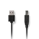 Καλώδιο USB Nedis High-Speed A αρσ. - USB B αρσ., 3.00m.