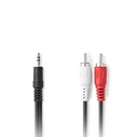Καλώδιο RCA Nedis 2x αρσ. - 3.5mm Stereo αρσ, 10m.