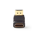 Αντάπτορας HDMI Nedis αρσ. - HDMI θηλ. υπό γωνία 90°, Μαύρο