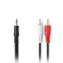 Καλώδιο RCA Nedis 3,5mm stereo αρσ. - 2x RCA αρσ., 5.00m.