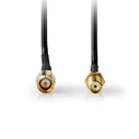 Kαλώδιο SMA Nedis αρσ. - SMA θηλ. με επίχρυσα βύσματα, 5.00m.