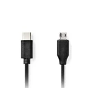 Καλώδιο USB Nedis High-Speed Type-C αρσ. - micro B USB αρσ., 1.00m.