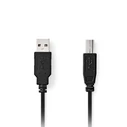 Καλώδιο USB Nedis High-Speed A αρσ. - USB B αρσ., 5.00m.