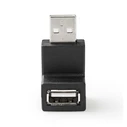 Αντάπτορας USB Nedis High-Speed Α αρσ. - USB Α θηλ., σε γωνία 90° μοιρών.