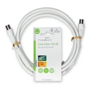 Καλώδιο Κεραίας Nedis τετραπλής θωράκισης RF αρσ. - RF θηλ. 1.50m Λευκό