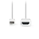 Καλώδιο MiniDisplayPort Nedis 1.2 αρσ. - HDMI αρσ., 2.00m Λευκό