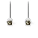 Καλώδιο RF Nedis IEC (Coax) αρσ. - IEC (Coax) αρσ., 3.00m σε λευκό χρώμα.