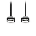 Καλώδιο USB Nedis 2.0 USB-A Male to USB-A Male 1m Black (CCGL60000BK10)