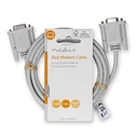 Καλώδιο Σειριακό Nedis Null Modem, D-Sub 9 pin θηλ. - D-Sub 9 pin θηλ., 2.00m.