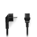 Καλώδιο Τροφοδοσίας Nedis Schuko αρσ. - IEC-320-C13 θηλ., 2.00m σε μαύρο χρώμα.