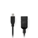 Αντάπτορας USB Nedis OTG, High-Speed USB Α θηλ. - Mini USB 5-pin αρσ. 0.20m.
