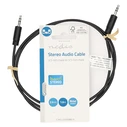 Καλώδιο Ήχου 3,5mm Nedis αρσ. Stereo - 3,5mm αρσ. Stereo, 1.00m σε μαύρο χρώμα.