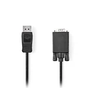 Καλώδιο DisplayPort Nedis αρσ. - VGA αρσ., 1.00m., σε μαύρο χρώμα.