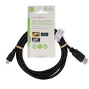 Καλώδιο HDMI Nedis High speed with Ethernet, Micro αρσ. - αρσ., με επίχρυσες επαφές, 1.50m.