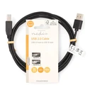 Καλώδιο USB Nedis 2m Black