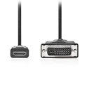 Καλώδιο HDMI Nedis High speed αρσ. - DVI-D 24+1-Pin αρσ., 3.00m σε μαύρο χρώμα.