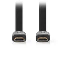 Καλώδιο HDMI Flat Nedis High speed with Ethernet, αρσ. - αρσ., με επίχρυσες επαφές, 2.00m.