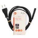 Καλώδιο Τροφοδοσίας Nedis Euro - 8-Shaped (οχταράκι), 2.00m σε μαύρο χρώμα.