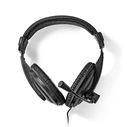 Multimedia Headset Nedis over-ear με Καλώδιο 1.80m, σε μαύρο χρώμα.