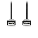 Καλώδιο USB Nedis USB 2.0 USB-A Male to USB-A Male 3m (CCGL60000BK30)