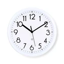 Ρολόι Τοίχου Nedis με μεγάλους αριθμούς σε λευκό χρώμα.