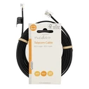 Τηλεφωνικό Καλώδιο Rj11 Αρσ. - Rj11 Αρσ. 5.00 M Nedis Tcgl90200bk50 Σε Μαύρο Χρώμα