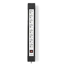 Πολύπριζο 8 Θέσεων Nedis Exso830f1pro Με Διακόπτη On/Off Και Καλώδιο 3.00m